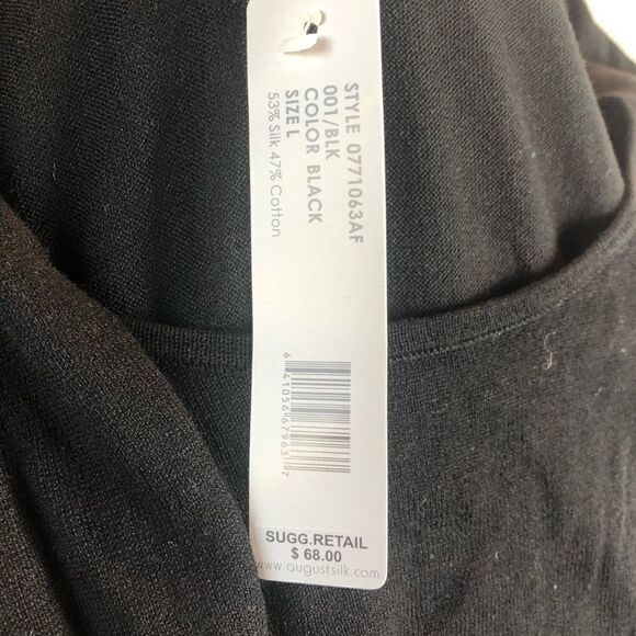 NWT August Silk Sleeveless Belted Top Size Large - Picture 7 of 8